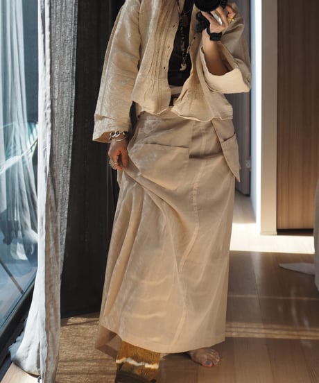 sheer over skirt ーBEIGEー