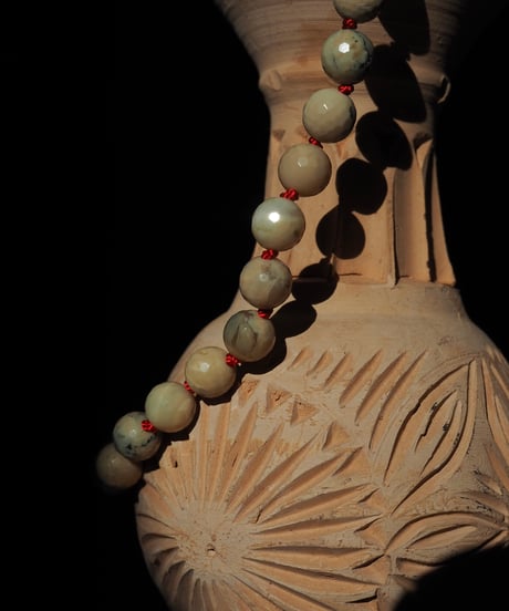 African opal necklace