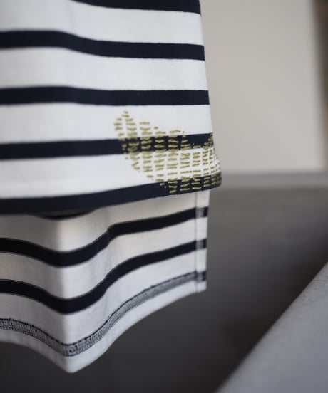 transit boder Tee -navy-