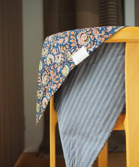 triangle cloth -blue,gray-
