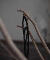 seeds double necklace MONO -black-