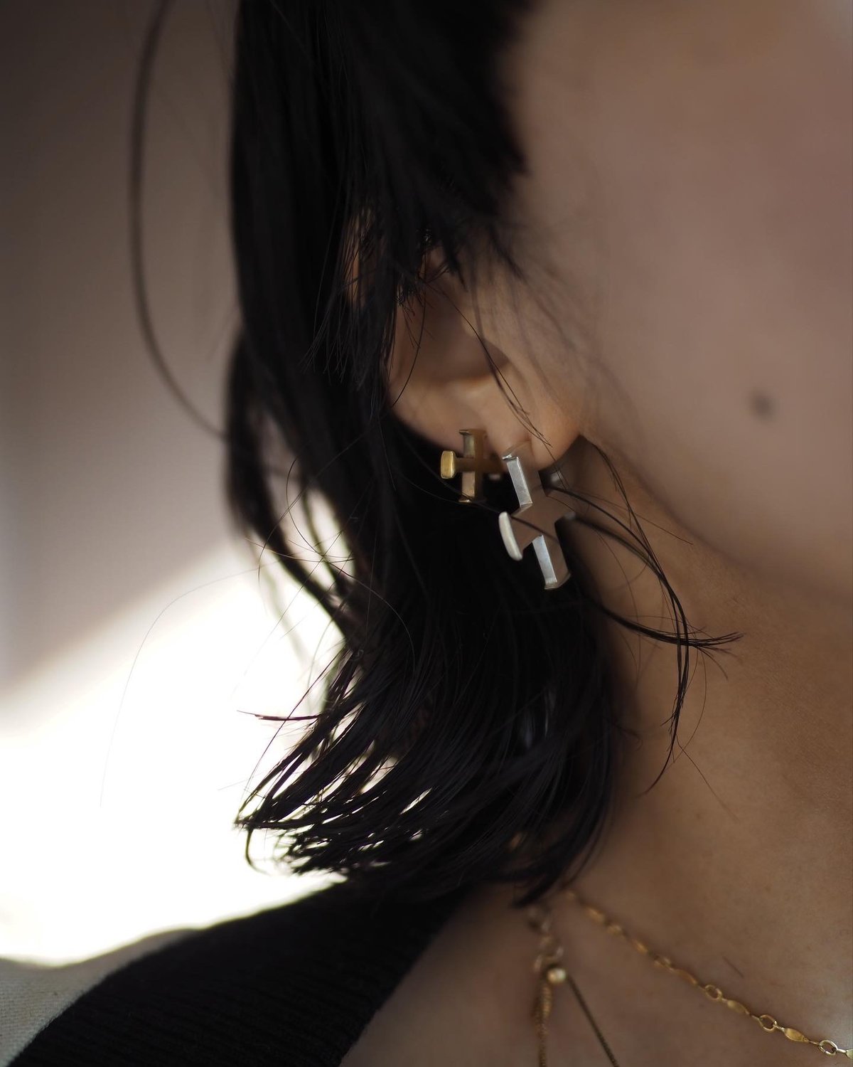 TOU pierced small -brass- | Y.A.Acc