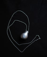 shushi vase necklace -silver-