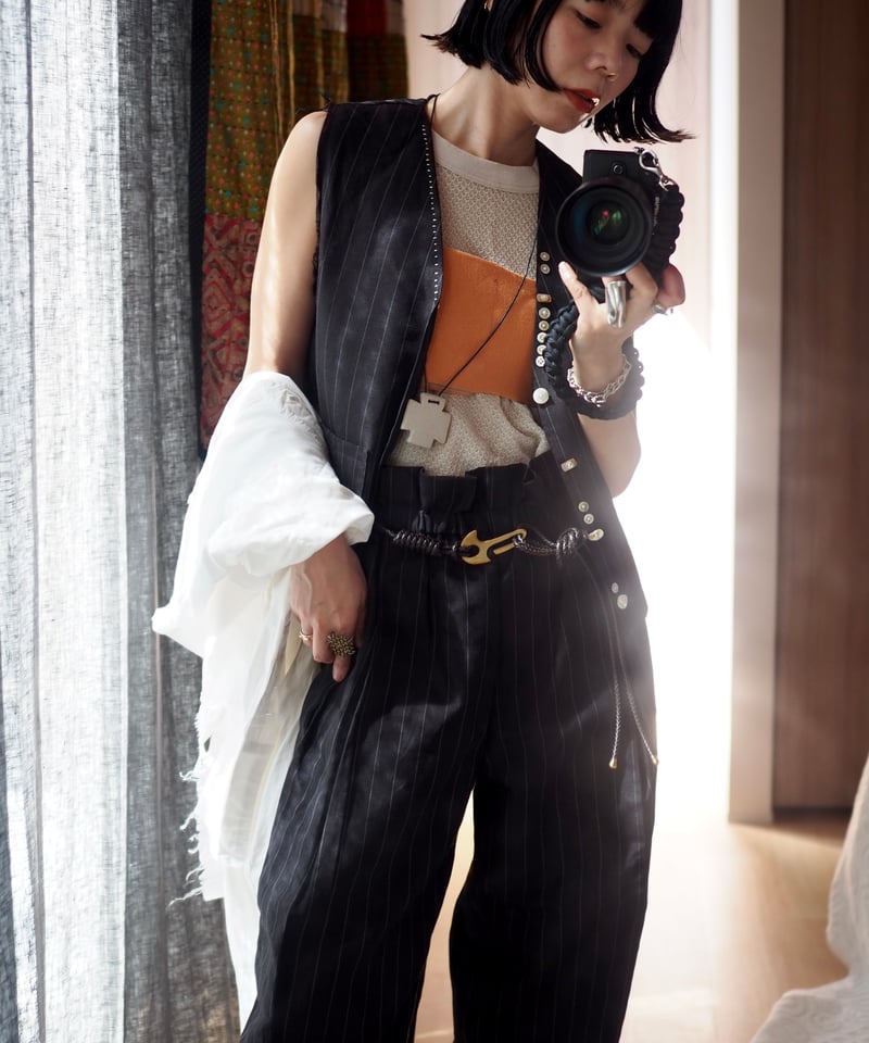 many many button vest | Y.A.Acc