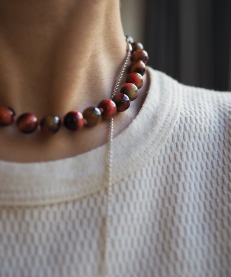 mix color tiger eye necklace