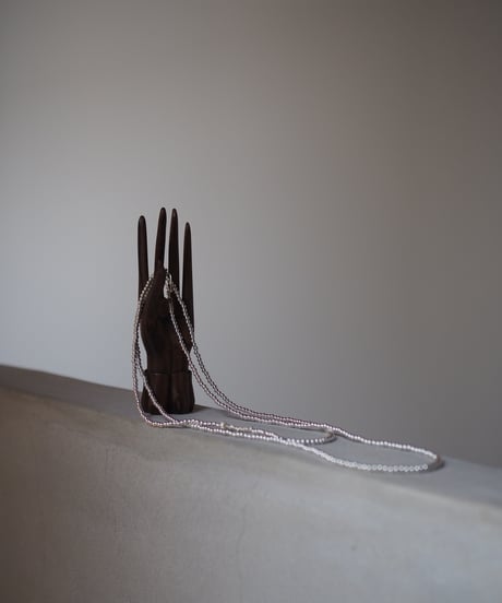 silver 4mm long necklace