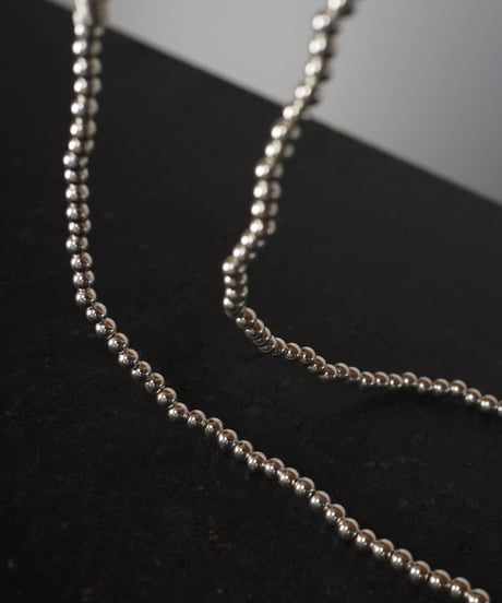 silver 4mm long necklace