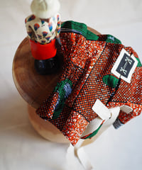 batik bustier -red-