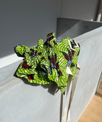 batik bustier -green-