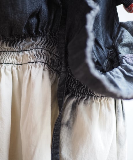 157×Y.A.Acc lots of gathers blouse-BLACK-
