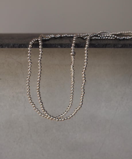 silver 4mm long necklace
