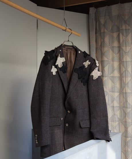 TOU appliqué gentle JK BROWN CHECK