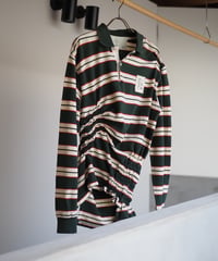 revive rugger shirring shirt -GREEN-