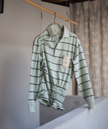 revive rugger shirring shirt -mint-