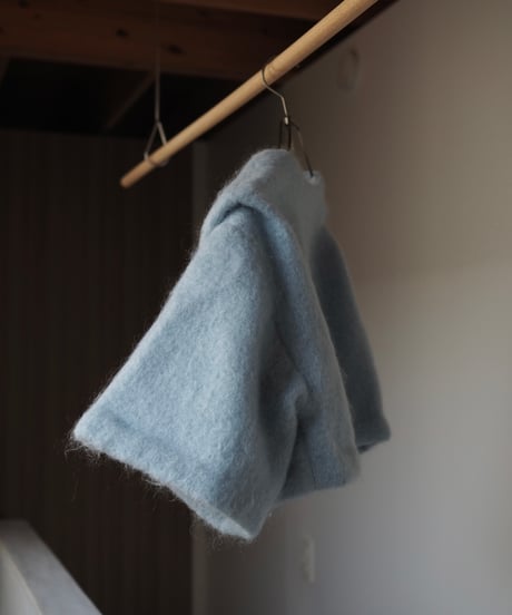 mohair tuck shoulder JK -pale blue-