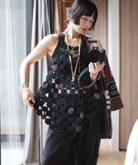Yoyo quilt apron