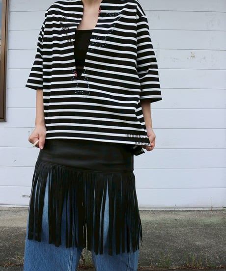 transit boder Tee -black-