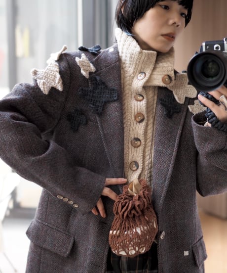 TOU appliqué gentle JK BROWN CHECK