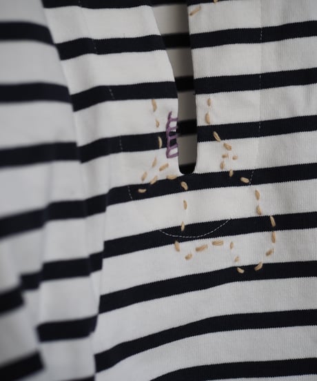 transit boder Tee -navy-