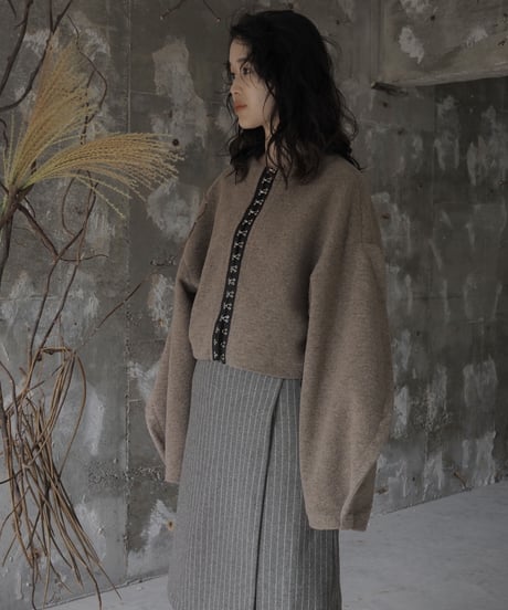 arch arm knit jacket -grage-