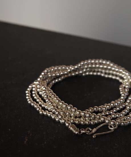 silver 4mm long necklace