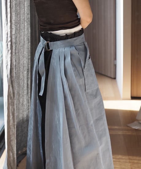 sheer over skirt ーLIGHT BLUEー