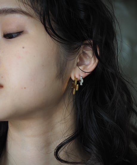 TOU pierced small  -silver-