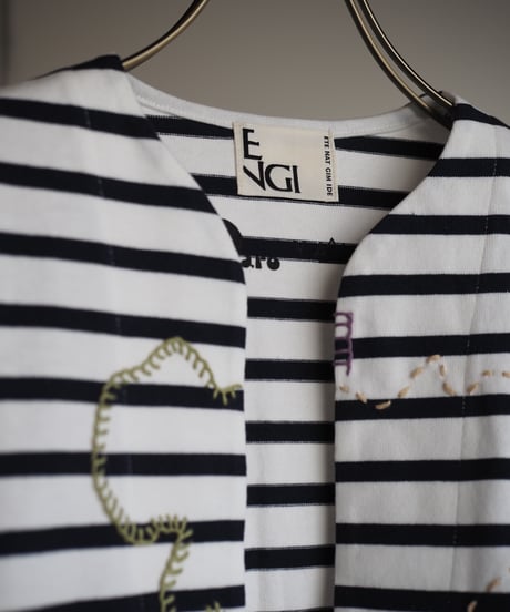 transit boder Tee -navy-