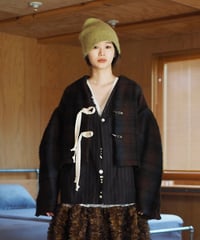 mohair arch arm jacket -CHECK-