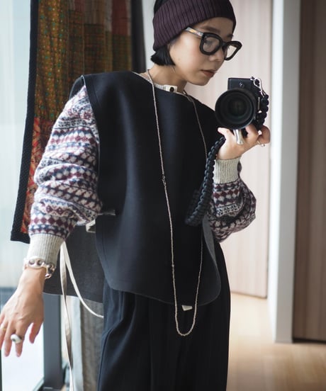 wool half kaftan