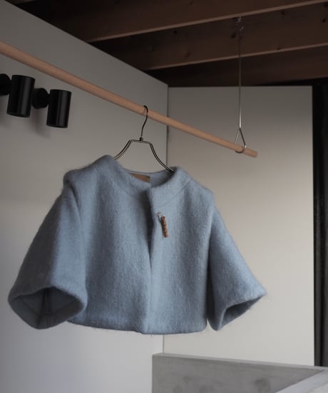 mohair tuck shoulder JK -pale blue-