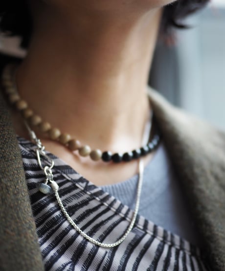basis chain NL silver -labradorite-