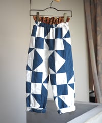 India patchwork  pants KIDS -blue-