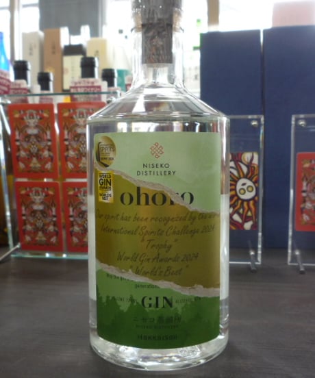 オホロ ジン　記念ラベル　ニセコ蒸溜所　720ml