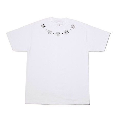 【INSANE GENIUS】 NECKLACE T-shirt　ﾎﾜｲﾄ