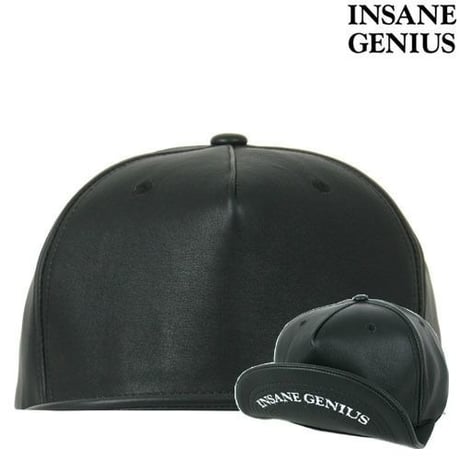 【INSANEGENIUS】Black on Black leather ｽﾅｯﾌﾟﾊﾞｯｸ