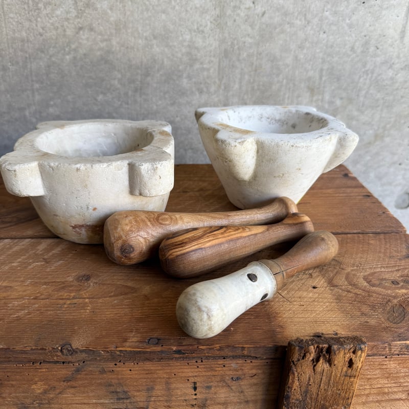 vintage mortarヴィンテージ モルティエ すり鉢 アンティーク vintage mortarヴィンテージ モルティエ すり鉢 アンティーク すりこぎ