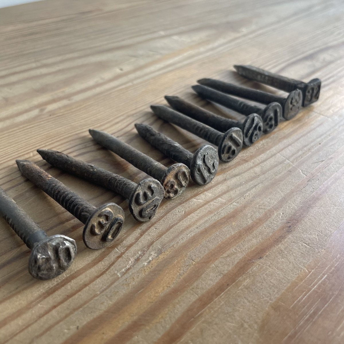 希少 50年前の中央西線のレール釘 希少 50年前の中央西線のレール釘
