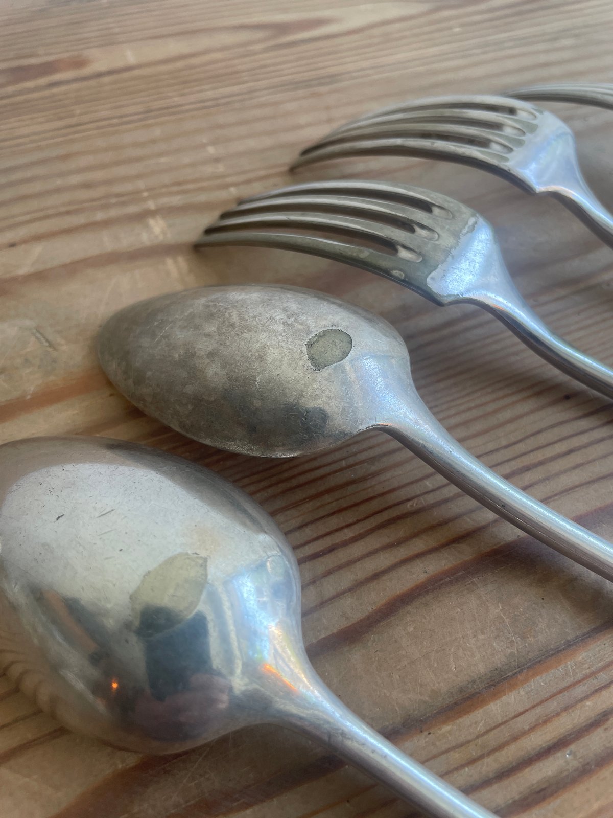 銀のスプーンとフォーク | antiques miyawaki modern