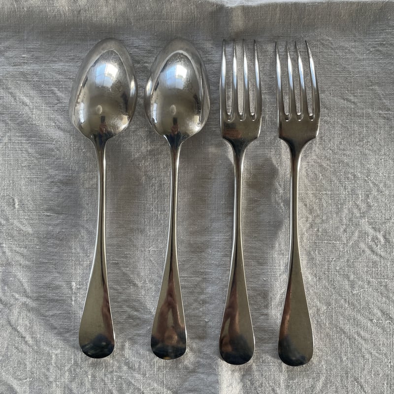 銀のスプーンとフォーク | antiques miyawaki modern