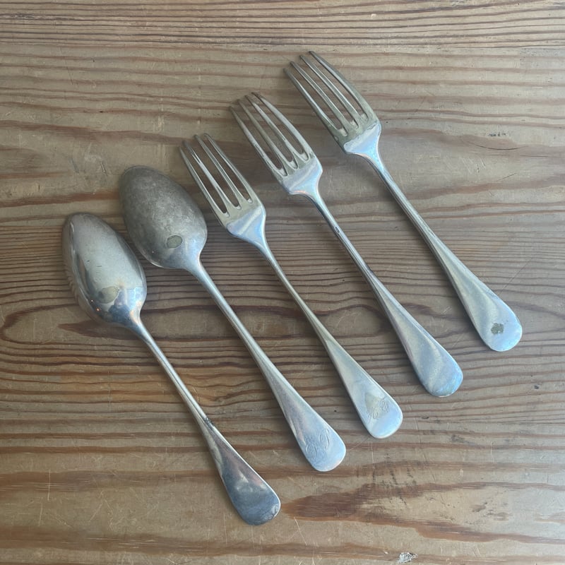 銀のスプーンとフォーク | antiques miyawaki modern