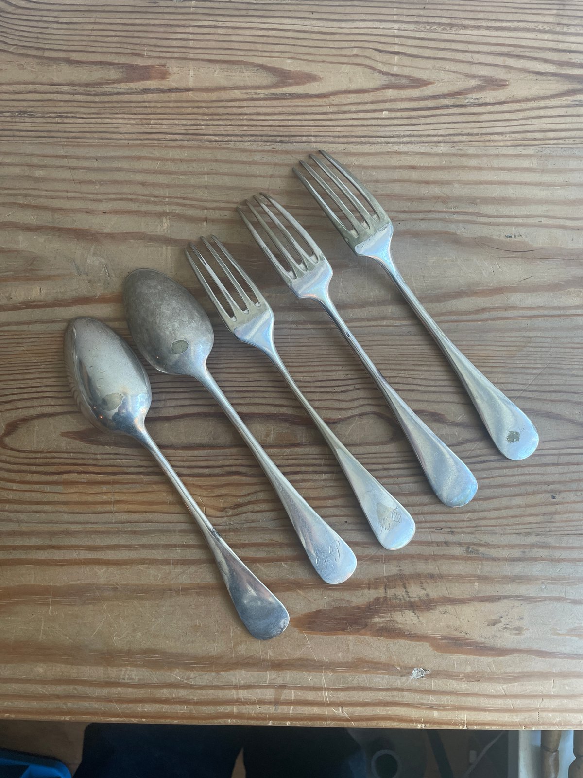 銀のスプーンとフォーク | antiques miyawaki modern