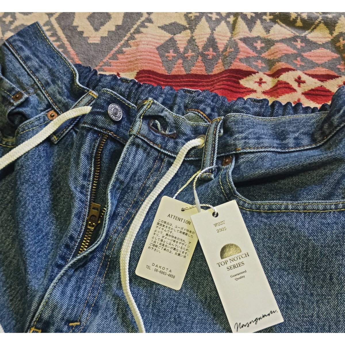 Nasngwam. 『SASHIKO EASY DENIM PANTS（Lサイズ）』 | S 