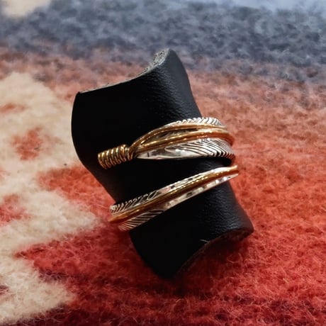 NAVAJO 『12KGF FEATHER RING（T. Mace） 19号』