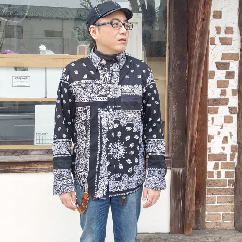 Nasngwam. 『SKELTER SHIRTS BANDANA(BLACK Sサイズ)』