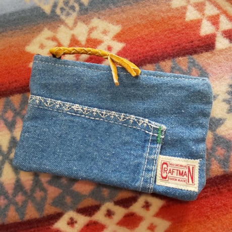 Nasngwam. 『FASTENER POUCH Sサイズ （DENIM）』