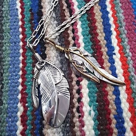 NAVAJO 『DOUBLE FEATHER NECKLACE（J.Mace）』