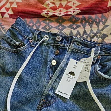 Nasngwam. 『SASHIKO EAZY DENIM PANTS（Mサイズ）』