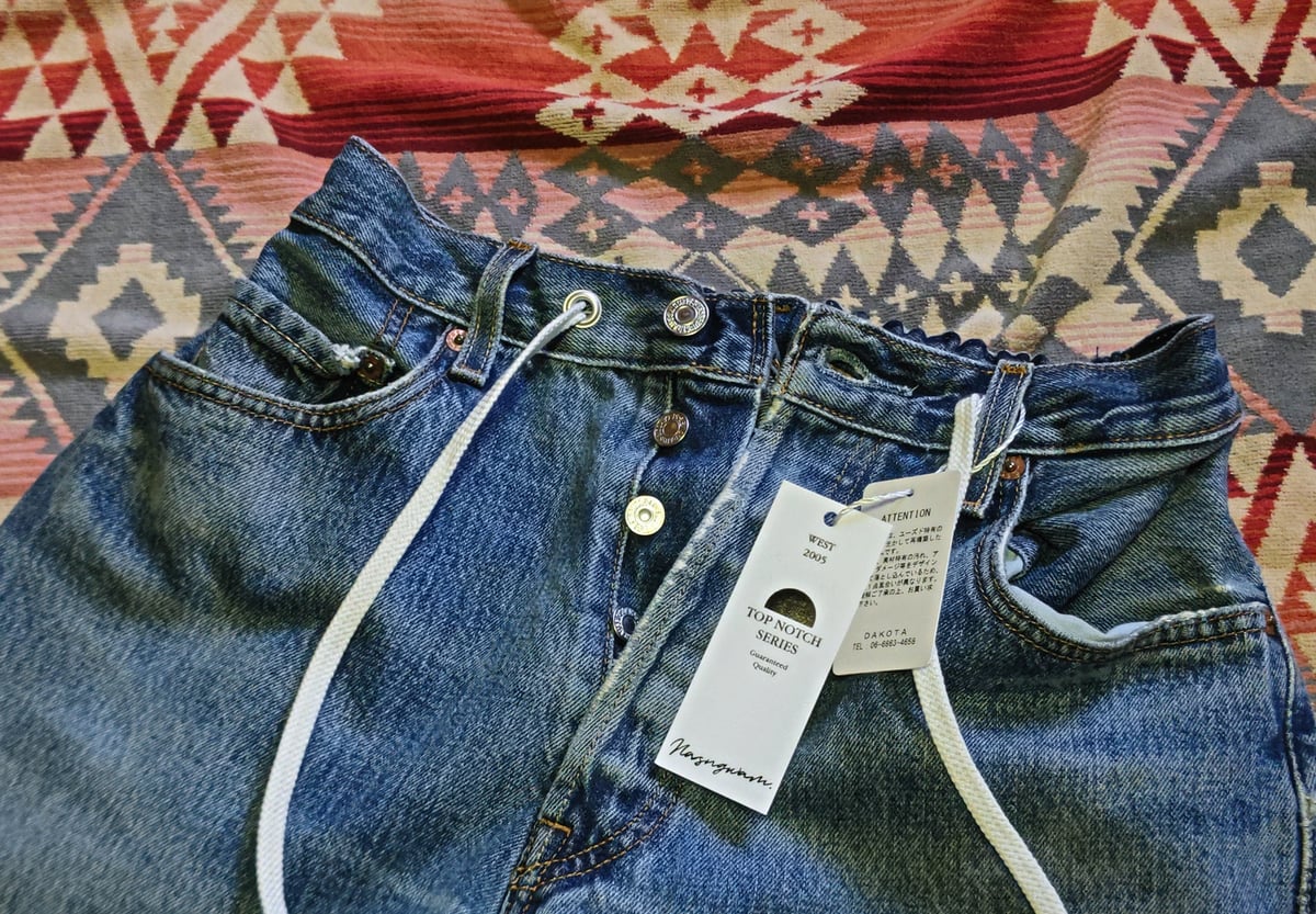 Nasngwam. 『SASHIKO EAZY DENIM PANTS(Mサイズ)』 | S Nasngwam. 『SASHIKO EAZY DENIM PANTS(Mサイズ)』 | S