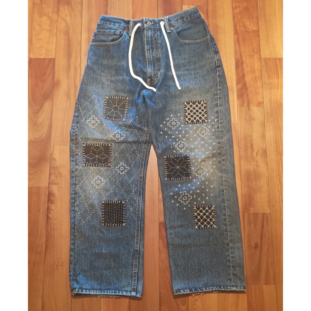 Nasngwam. 『SASHIKO EASY DENIM PANTS（Lサイズ）』 | S